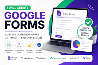 create google forms, online surveys, questionnaire and jotform