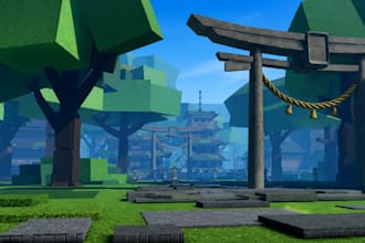 build custom roblox map, environment, terrain, city,  and realistic roblox
