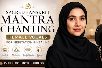record sacred sanskrit mantra chanting female vocals for meditation and healing