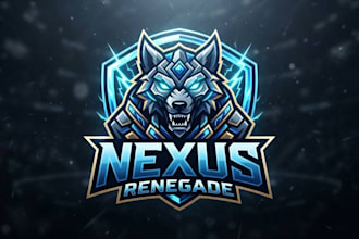 design a professional gaming logo for esports and streamer