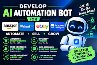 do ai automation bot for amazon, target, ebay, walmart, facebook marketplace