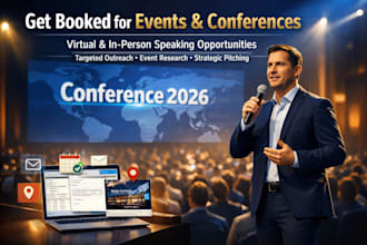 get you booked on speaking opportunities like podcast, tedx, event, conferences