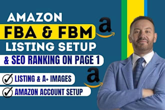 do amazon fba fbm SEO listing amazon product research and consultant amazon PPC