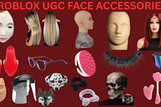 create unique roblox ugc accessories, faces, masks and avatar items