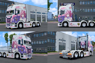 create high 3d quality ets 2 and ats skin and trucks, ets trailer, ats map