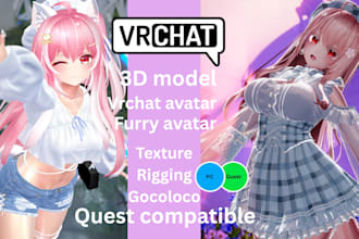 fix and create vrchat avatar in unity, physbones, toggles, pc quest optimization