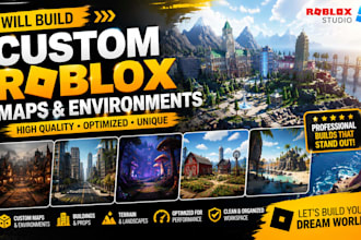 build a custom roblox map, environment and assets in roblox studio