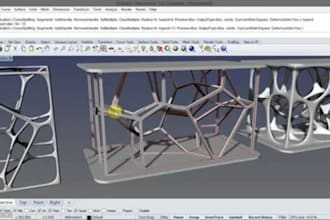do parametric modeling, manufacturing cad, 3d mechanical parts in grasshopper