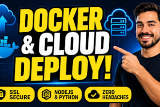 deploy your nodejs or python web app using docker and ssl