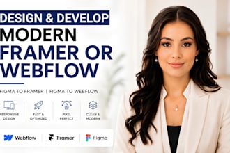 design webflow website, develop framer website, figma to webflow for business
