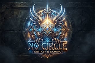design a mystical artifact logo for fantasy and gaming brand