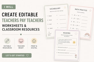 create editable teachers pay teachers worksheets and classroom resources
