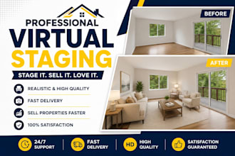 do real estate virtual staging and home digital staging services