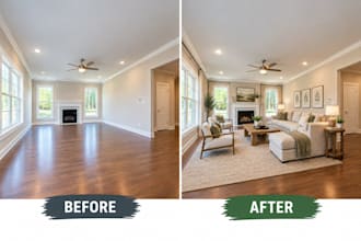 do real estate virtual staging and home digital staging services