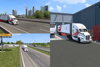 create custom 3d quality ets 2 and ats skin and trucks, ets trailer
