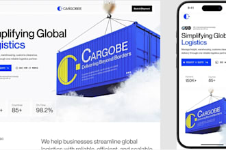 design a responsive logistics and transportation company website