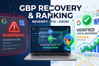 reinstate, reverify and rank your google business profile