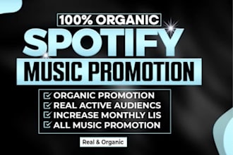 do organic spotify music promotion and playlist submission
