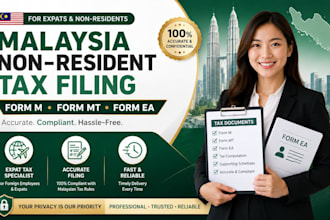file malaysia non resident tax form m, mt and prepare form ea for expats