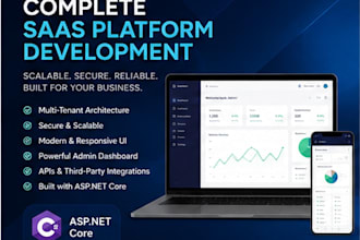 develop a secure, scalable and professional saas platform