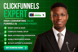 design click funnel landing page funnelish landing page, systeme io sales funnel