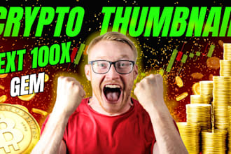 design viral crypto thumbnails and youtube automation cash cow thumbnails