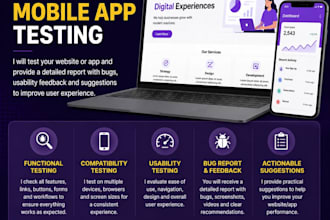 professionnally test your your website, app and user experience