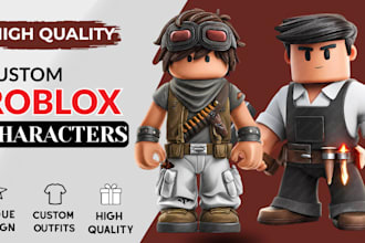 make roblox game character, ugc character, 3d roblox avatar, accessories