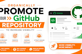organically promote your github repository to increase visibility