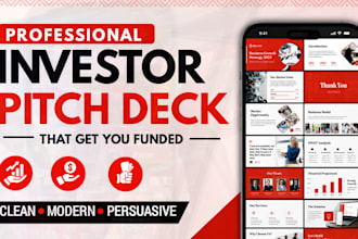 design a professional investor pitch deck