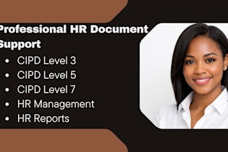 edit cipd level 3 5 7 HR reports research content and people management tasks