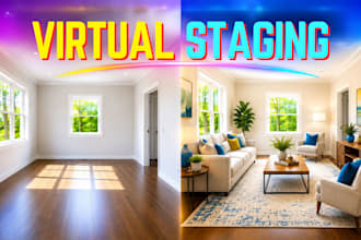 create realistic virtual staging, virtual home staging and virtual renovation