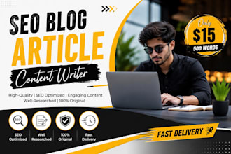 be your SEO blog writer for articles and website content