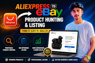 hunt winning ebay products with high sales potential