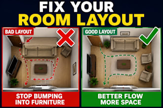 create the perfect furniture layout and room arrangement for your space