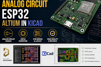 do printed circuit board analog circuit esp32 altium in kicad
