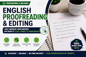 proofread and edit your english documents