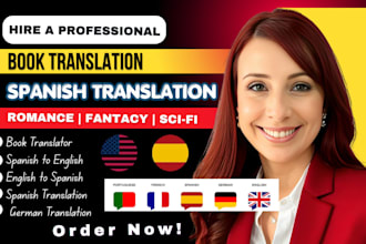 do book translation, spanish translation, translation english to spanish german