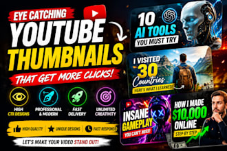 make modern youtube thumbnail designs