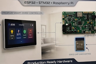 design esp32, stm32, raspberry pi, bluetooth and embedded iot hardware