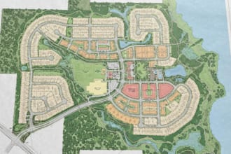 design land development plans, site layouts, and real estate master plans