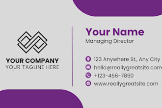 design professional business card and stationery identity