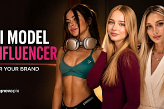 create ai influencer model, realistic ai model for tiktok, instagram, lifestyle