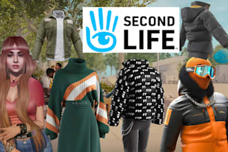 create second life 3d clothing mesh 3d garment rigging marvelous designer clo 3d