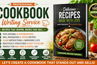 cookbook recipe writer design recipe book recipe creation cookbook formatting