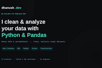 clean and analyze your data using python and pandas