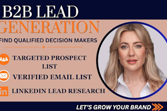 do b2b lead generation prospect list email list and linkedin leads