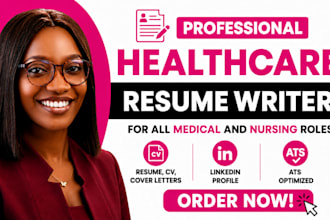 write ats resume or modern CV for IT, healthcare, nursing and project engineers