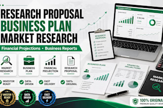 research proposal, business plan, market research, financial projection, report