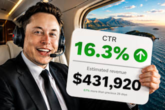 design highly strategic youtube thumbnail in 6 hrs only